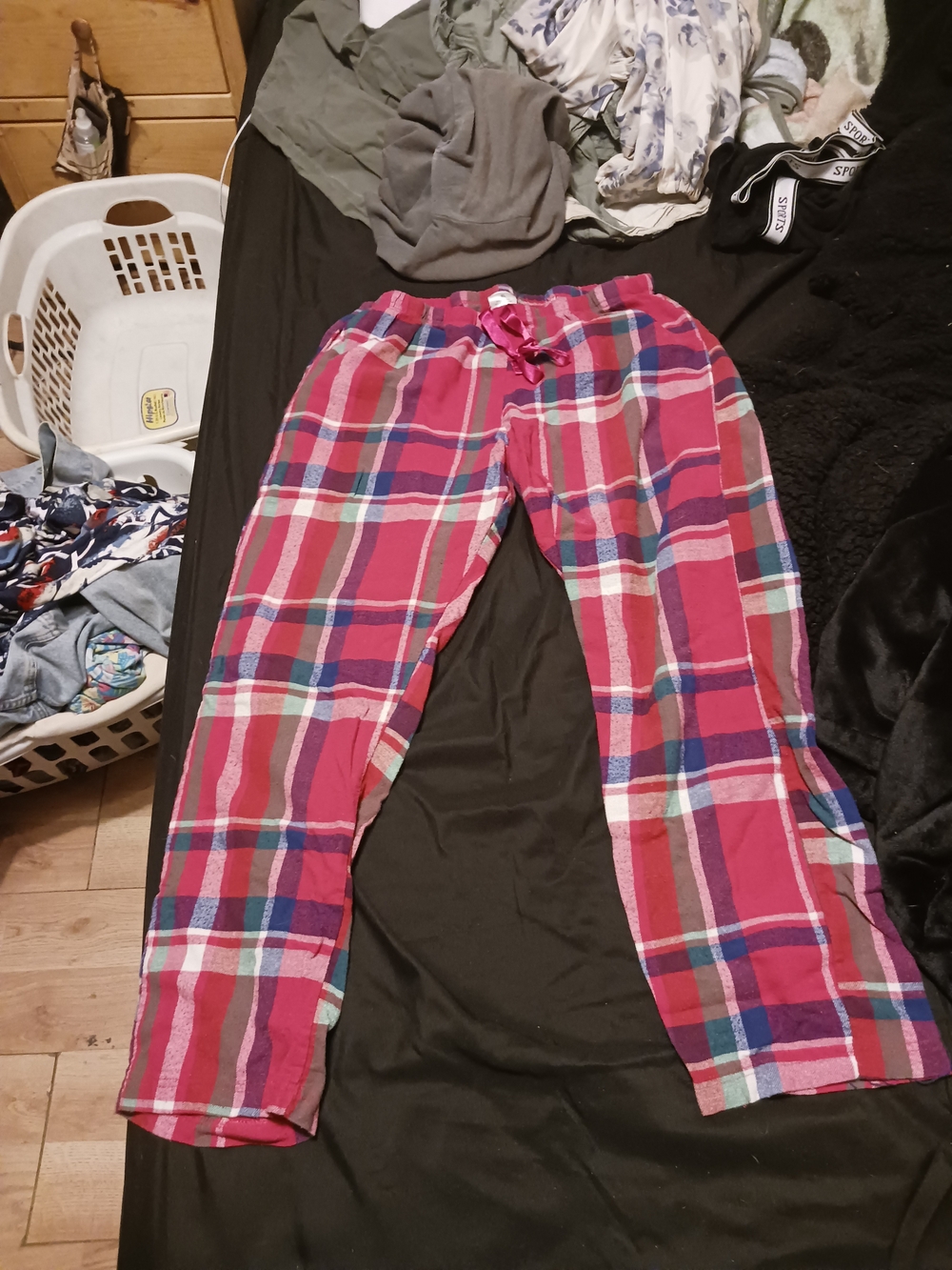 Kids Red Plaid Flannel Pajama Pants